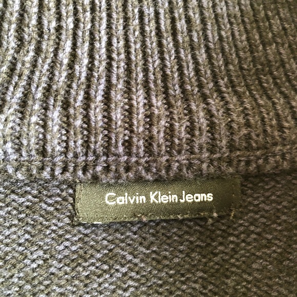 Calvin Klein Men’s Zip Up Knit Sweater - Picture 2 of 5